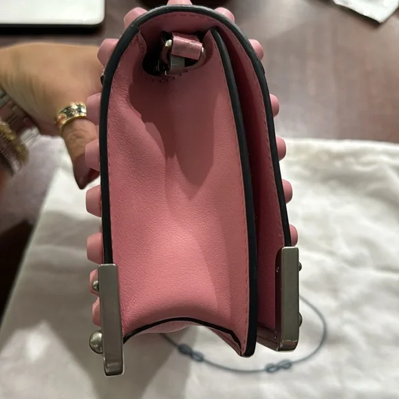 Prada Pink Mini Studded Cahier Bag - Picture 4 of 12